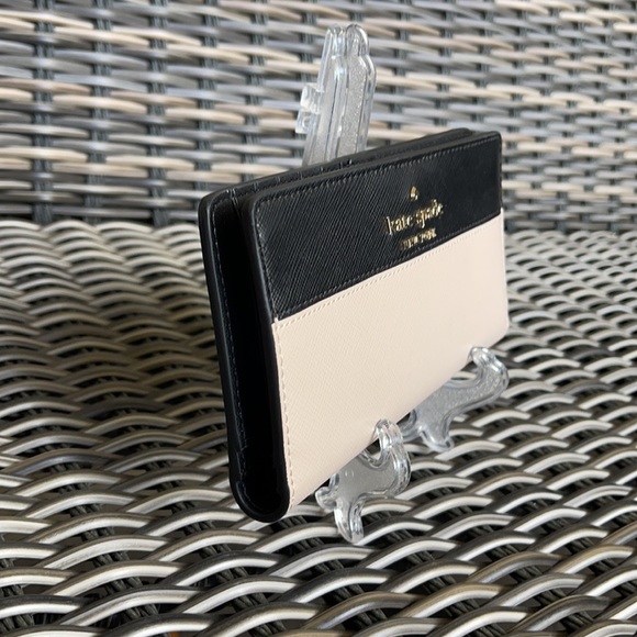 Kate Spade Staci Colorblock Large Slim Bifold Wallet - Picture 14 of 16